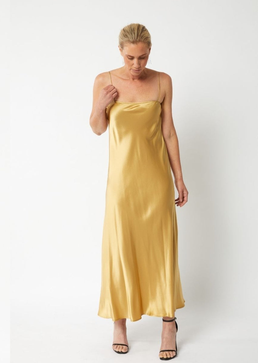 Gold hotsell silk slip