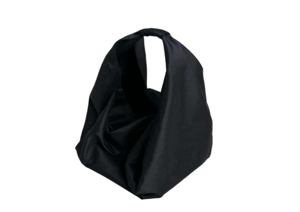 Parachute Bag - Black Raw Silk