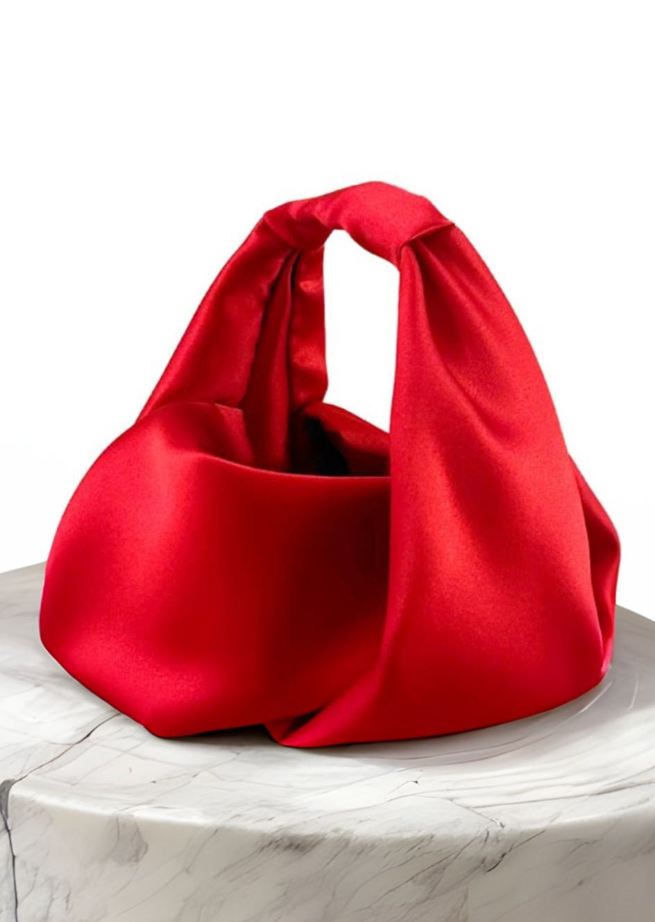 Parachute Bag - Red Silk Satin